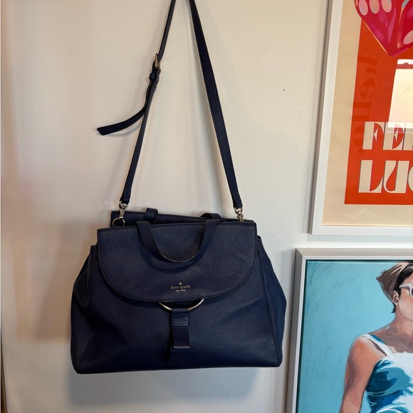 Like new Kate Spade Bag Blue Leather - Picture 4 of 14